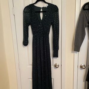 baltic born abigail emerald sparkle gown